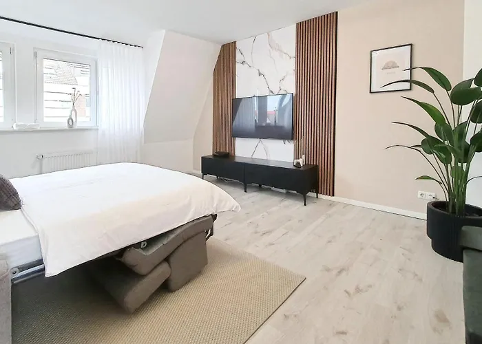 Livation - Hamm-mitte - 2 Zi - Nespresso - Smarttv - Freewifi - Ausgestattete Kueche - 24h Check-in - Bis 4 Pers Pro Apartament