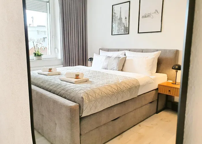 Livation - Hamm-mitte - 2 Zi - Nespresso - Smarttv - Freewifi - Ausgestattete Kueche - 24h Check-in - Bis 4 Pers Pro Apartament *