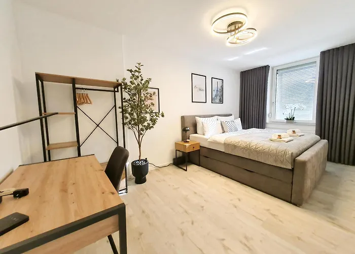 Livation - Hamm-mitte - 2 Zi - Nespresso - Smarttv - Freewifi - Ausgestattete Kueche - 24h Check-in - Bis 4 Pers Pro